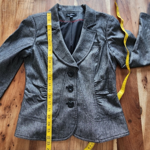 LE CHATEAU 2 pc suit Grey/Black skirt set Jacket/Blazer & Pencil Skirt 3/4 - Picture 14 of 16